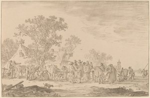 牛市場、1767年。 作： Cornelis Ploos van Amstel