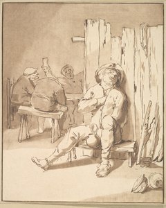 酒に酔った宿屋の農夫、1775年。 作： Cornelis Ploos van Amstel