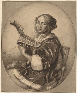 双頭のリュートを持つ貴婦人 作： Cornelis Ploos van Amstel