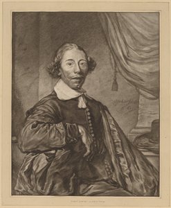 座っている男の肖像 作： Cornelis Ploos van Amstel