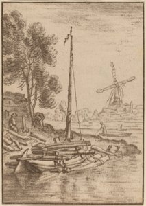 Winding River、1761 年、1765 年に出版。 作： Cornelis Ploos van Amstel