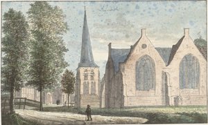 ライムイデンの教会 作： Cornelis Pronk (possibly)