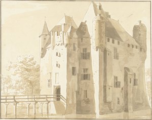ヘルワイネンのフリッセシュタイン城、後方 作： Cornelis Pronk (possibly)