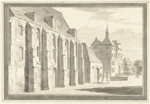 ウートマルスムの教会と家の眺め 作： Cornelis Pronk