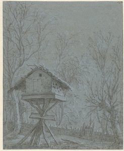木の間の鳩小屋 作： Cornelis Saftleven (possibly)
