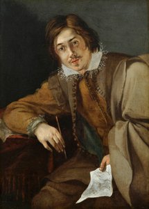 "自画像」 Cornelis Hermansz Saftleven (vers 1607-1681) 銅に油彩、Dim 21,1x15,5 cm Fondation Custodia 作： Cornelis Saftleven