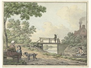 横たわっている犬 作： Cornelis Saftleven