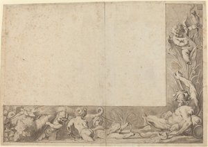 プッティと川の神 作： Cornelis Schut I