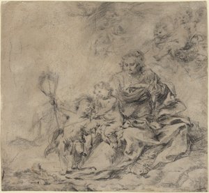聖母子と洗礼者ヨハネ 作： Cornelis Schut I