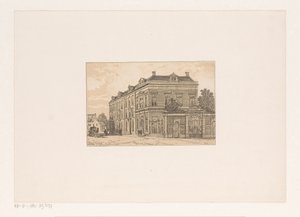 18 世紀の家並み 作： Cornelis Springer (possibly)