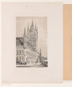イープルの織物会館 13 世紀の市庁舎 (Halte Yperen) (オブジェクトのタイトル) 作： Cornelis Springer