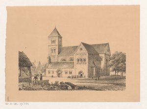 12 世紀の教会 教会の建物 12 世紀 作： Cornelis Springer