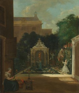 アムステルダム カナル ハウス ガーデン アムステルダムの都市庭園 作： Cornelis Troost