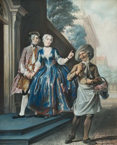 ペフロエンと羊の頭、1739年 作： Cornelis Troost