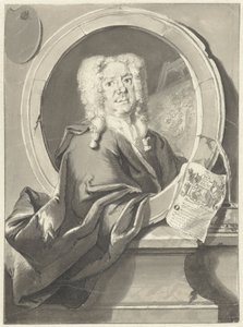 メダリオンのジェイコブ・カンポ・ウェアマンの肖像 作： Cornelis Troost
