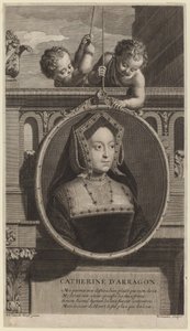 キャサリン・ダラゴン (キャサリン・オブ・アラゴン) 作： Cornelis Vermeulen after Adriaen van der Werff