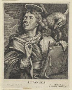 伝道者ヨハネ S. IOANNES (オブジェクトのタイトル) Vier Evangelisten (シリーズタイトル) 作： Cornelis Visscher (II)