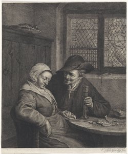 老夫婦 ザ ソルティ プレイス 作： Cornelis Visscher (II)