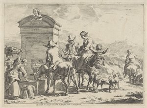 休憩所 風景（シリーズタイトル） 作： Cornelis Visscher (II)