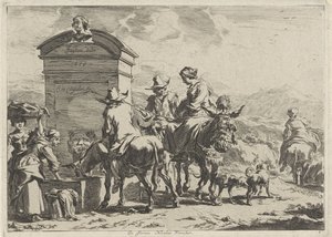 休憩所 風景（シリーズタイトル） 作： Cornelis Visscher (II)