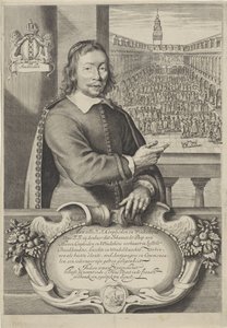 Johannes de Paepの名刺 作： Cornelis Visscher (II)