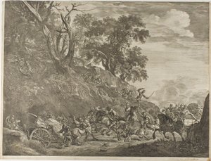 コンボイへの攻撃 作： Cornelis Visscher