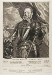 Lodewijk Boisot、ゼーラント提督、Quatuor Personae のプレート 4 作： Cornelis Visscher