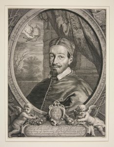 教皇アレクサンドル 7 世、ファビオ・チギ (1599-1667) 作： Cornelis Visscher