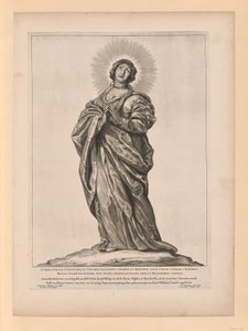 聖クネラ、オランダ北と南の聖人より 作： Cornelis Visscher