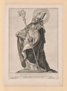 北と南のオランダの聖人より、聖ウィレブロー 作： Cornelis Visscher