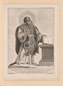 聖ヴルフラム（オランダ南北の聖人より 作： Cornelis Visscher