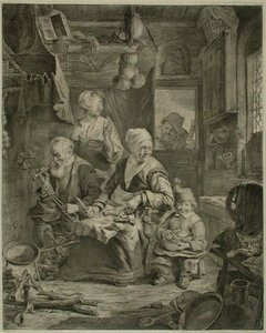 パンケーキ職人 作： Cornelis Visscher