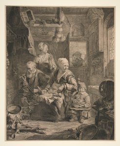 パンケーキウーマン 作： Cornelis Visscher