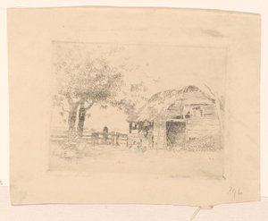 茅葺き屋根の古い納屋 作： Cornelis Vreedenburgh