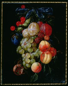 フルーツのガーランド 作： Cornelis de Heem