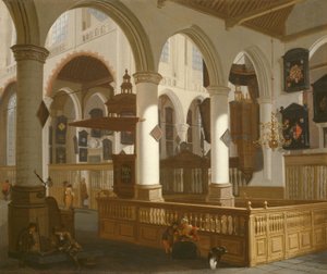 古い教会、デルフト 作： Cornelis de Man