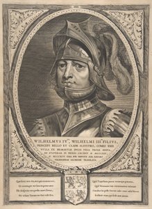 オランダ、ゼーラント、西フリージアの伯爵と伯爵夫人シリーズのウィリアム 4 世、1650 年.. 作： Cornelis de Visscher