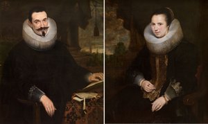 バルテル・ファン・デン・ベルヘと妻エリザベト・フーガールツ 作： コルネリス・デ・ヴォス