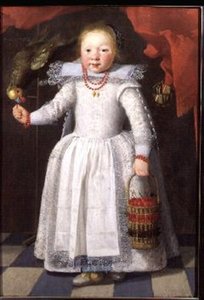 オウムを持つ少女 作： Cornelis de Vos
