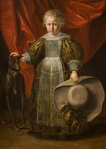 Muotokuva pojasta koiran kanssa, n. 1620 (öljy kankaalle) 作： Cornelis de Vos