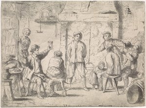 旅館の農家 ジャンルシーン（シリーズタイトル） 作： Cornelis de Wael