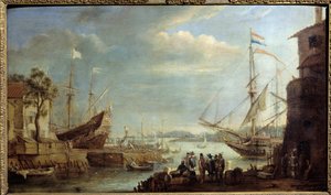 17世紀の海港 コルネリウス・ドゥ・ワエズ（1592-1667）の絵画 17世紀 シャロン・シュル・マルヌ美術館蔵