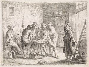 宿屋を去る女 作： Cornelis de Wael