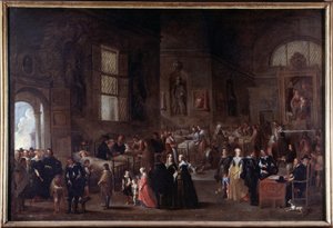 慈悲の働き：病人を訪問する 作： Cornelis de Wael