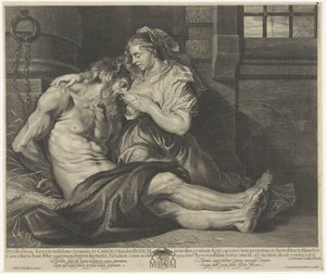 ペロのシモン (ローマのカリタス) 作： Cornelis van Caukercken