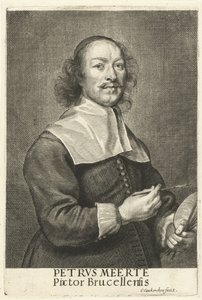 画家ペトルス・メールテの肖像 作： Cornelis van Caukercken