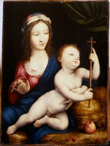 マドンナと子供 作： Cornelis van Cleve