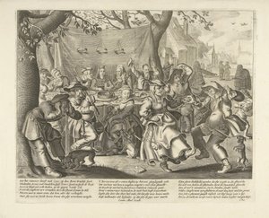 農家の結婚式 作： Cornelis van Dalen (I)