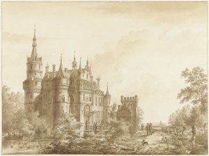 Wijk bij Duurstede (?) の城 作： Cornelis van Hardenbergh