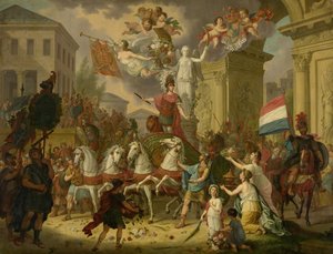オレンジ公の凱旋行進の寓意 作： Cornelis van II Cuylenburgh
